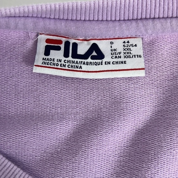 FILA Ladies Plus Size French Terry Long Sleeve Crewneck Pullover Sweatshirt XXL - Picture 8 of 9